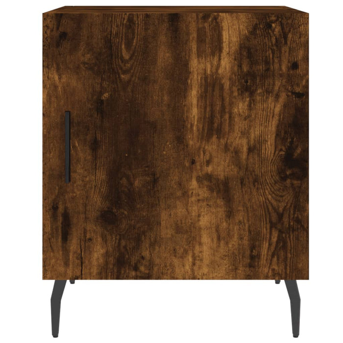 Nachttische 2 Stk. Räuchereiche 40x40x50 cm Holzwerkstoff