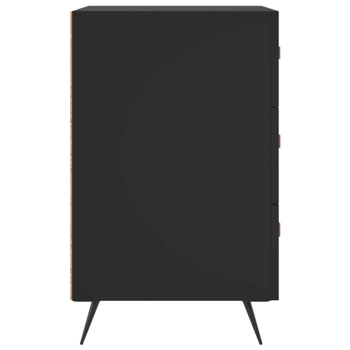 Nachttisch Schwarz 40x40x66 cm Holzwerkstoff