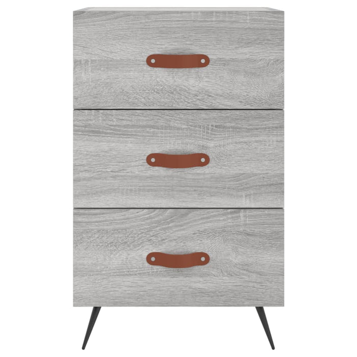 Nachttisch Grau Sonoma 40x40x66 cm Holzwerkstoff