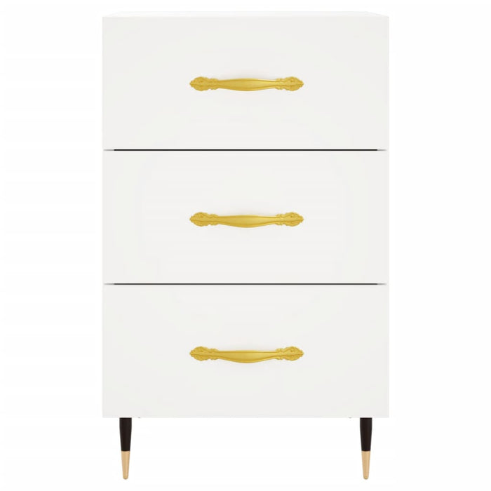 Nachttisch Weiß 40x40x66 cm Holzwerkstoff