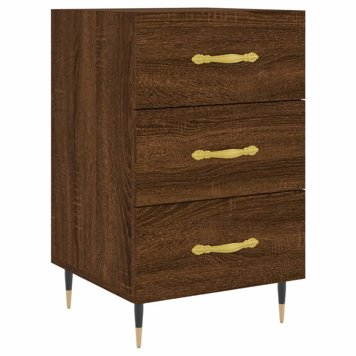 Nachttisch Braun Eichen-Optik 40x40x66 cm Holzwerkstoff