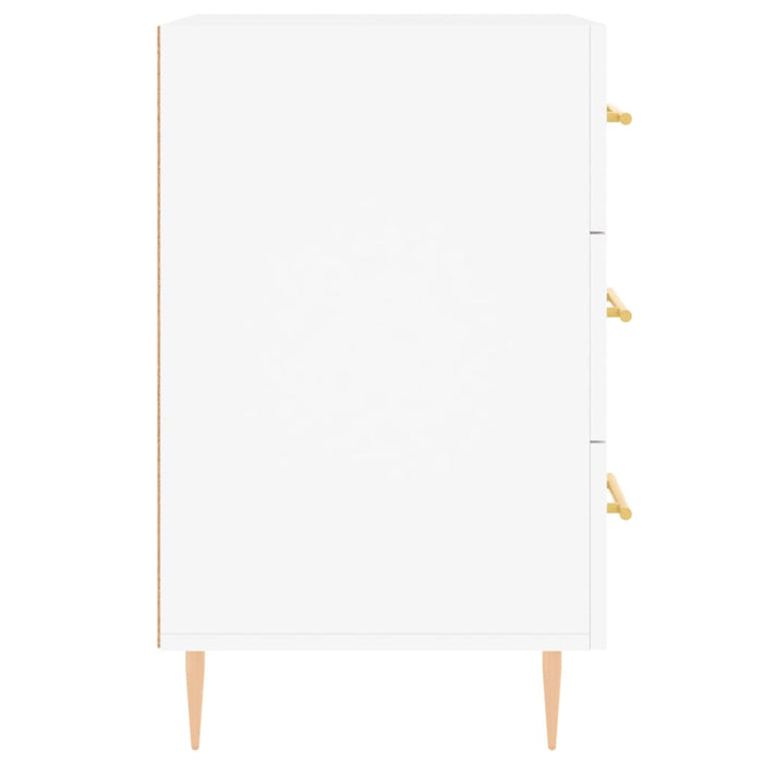 Nachttisch Weiß 40x40x66 cm Holzwerkstoff