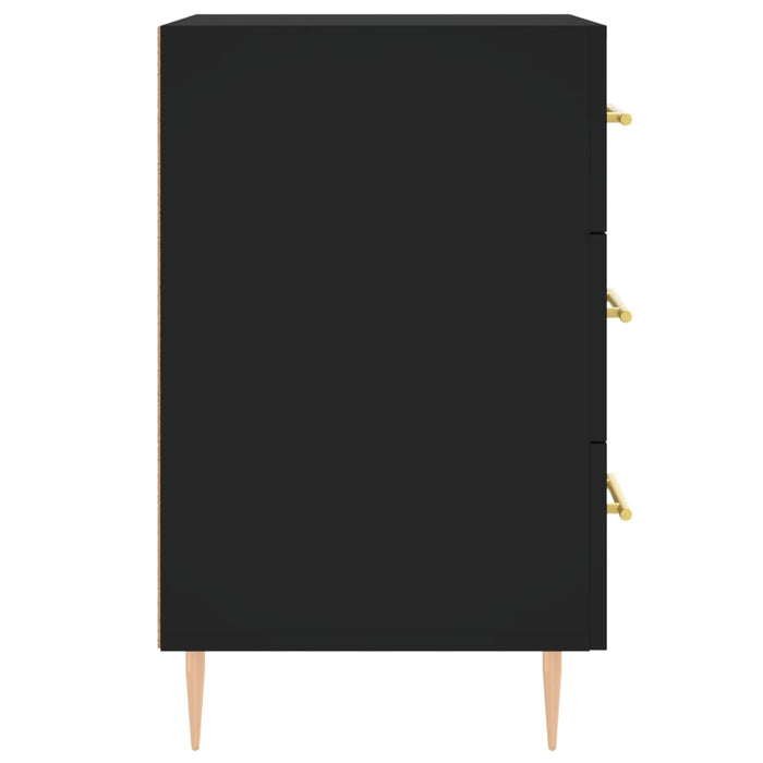 Nachttisch Schwarz 40x40x66 cm Holzwerkstoff