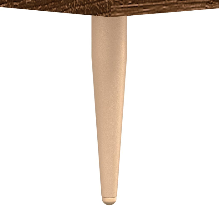 Nachttisch Braun Eichen-Optik 40x40x66 cm Holzwerkstoff