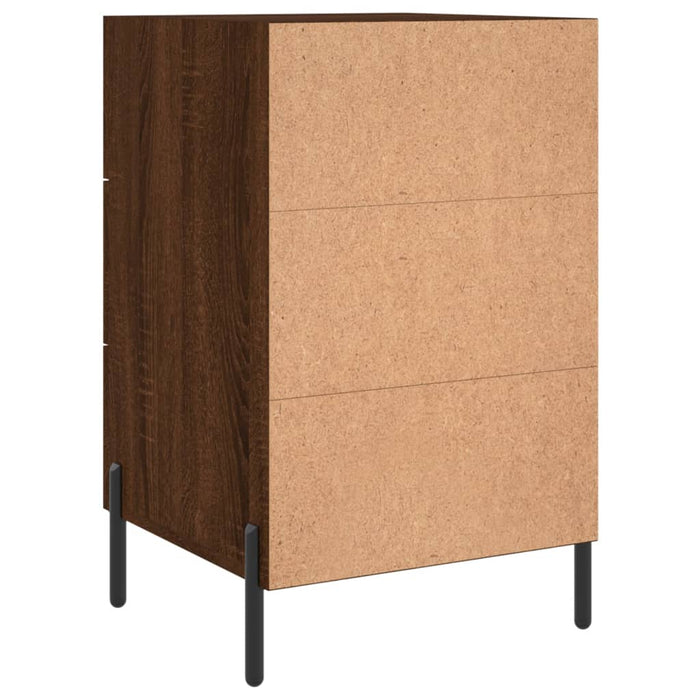 Nachttisch Braun Eichen-Optik 40x40x66 cm Holzwerkstoff