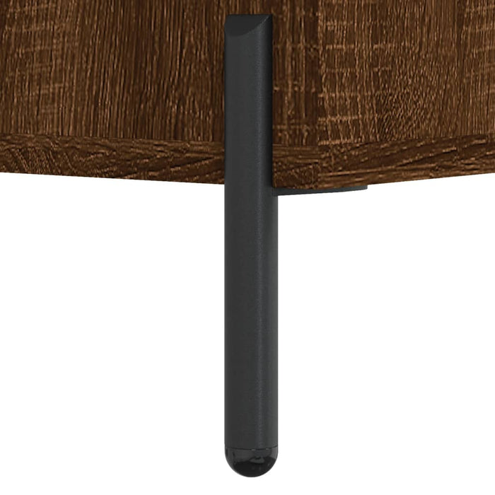 Nachttisch Braun Eichen-Optik 40x40x66 cm Holzwerkstoff