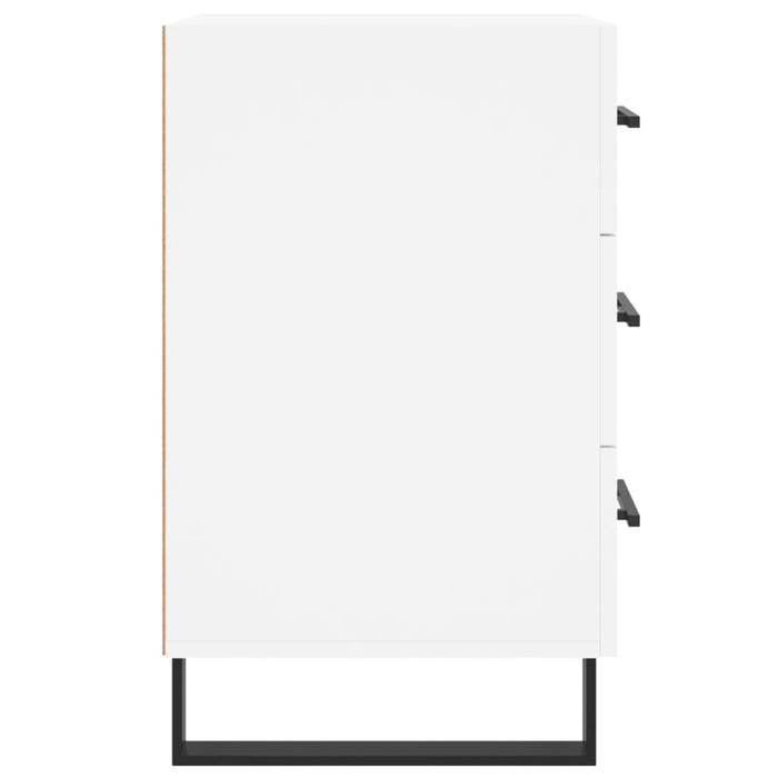 Nachttisch Weiß 40x40x66 cm Holzwerkstoff