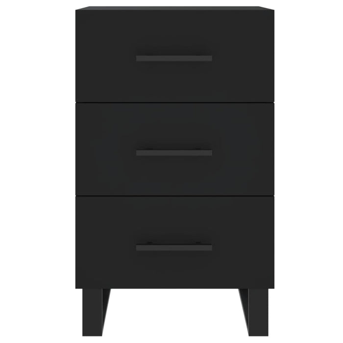 Nachttisch Schwarz 40x40x66 cm Holzwerkstoff