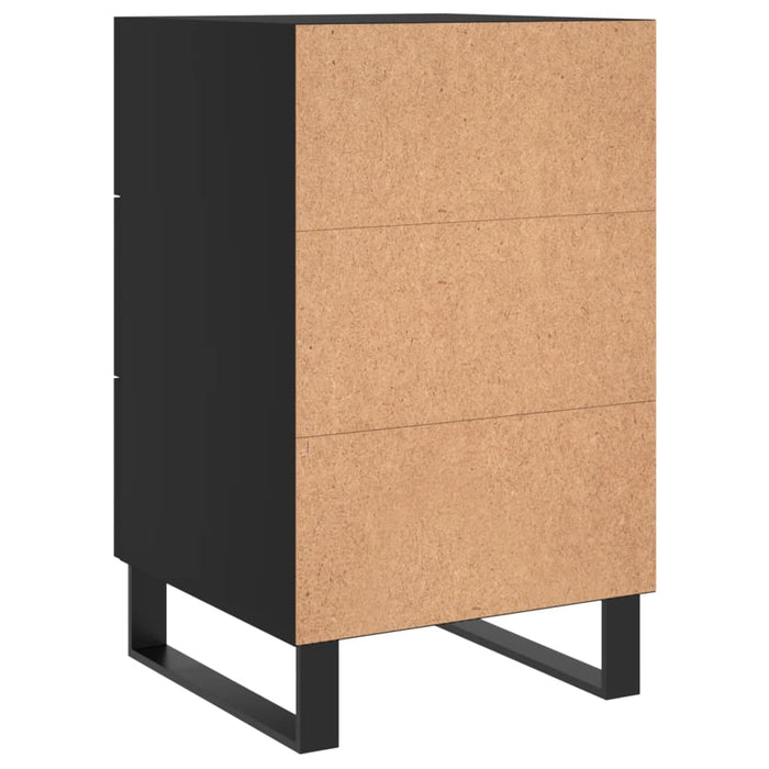 Nachttisch Schwarz 40x40x66 cm Holzwerkstoff