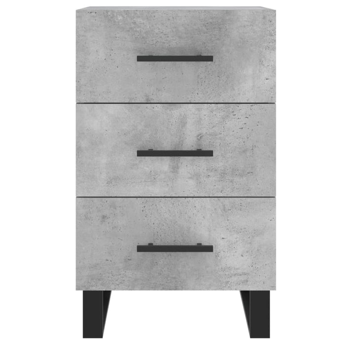 Nachttisch Betongrau 40x40x66 cm Holzwerkstoff