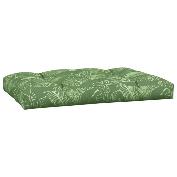 Pallet cushion 7 pieces. Leaf pattern fabric