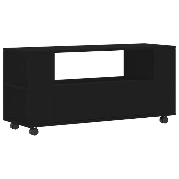 TV cabinet black 102x34.5x43 cm made of wood