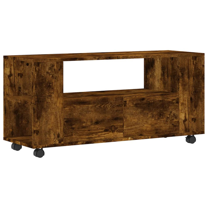 TV cabinet smoked oak 102x34.5x43 cm wood material