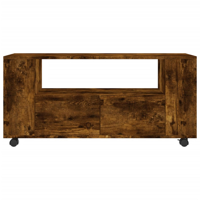 TV cabinet smoked oak 102x34.5x43 cm wood material