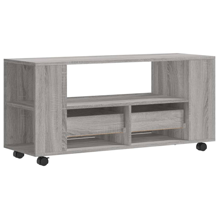 TV cabinet gray Sonoma 102x34.5x43 cm made of wood