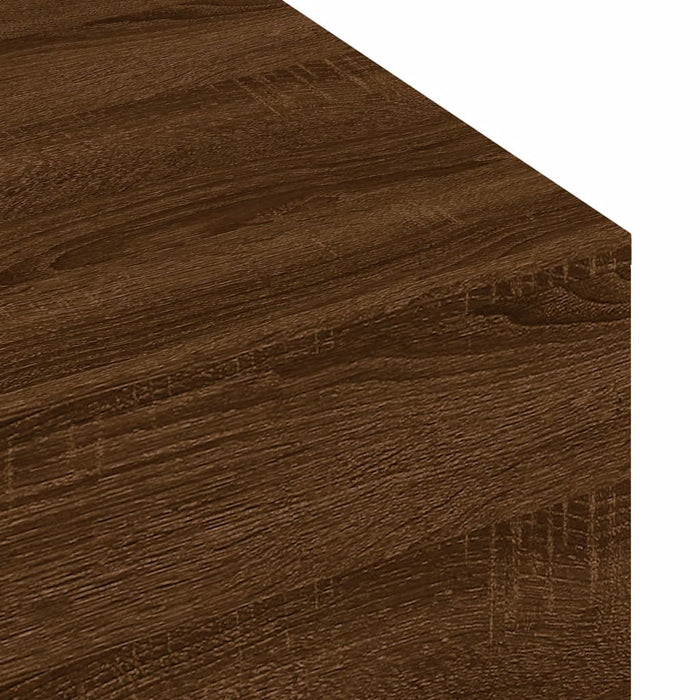 Coffee table brown oak look 100x49.5x31 cm wood material
