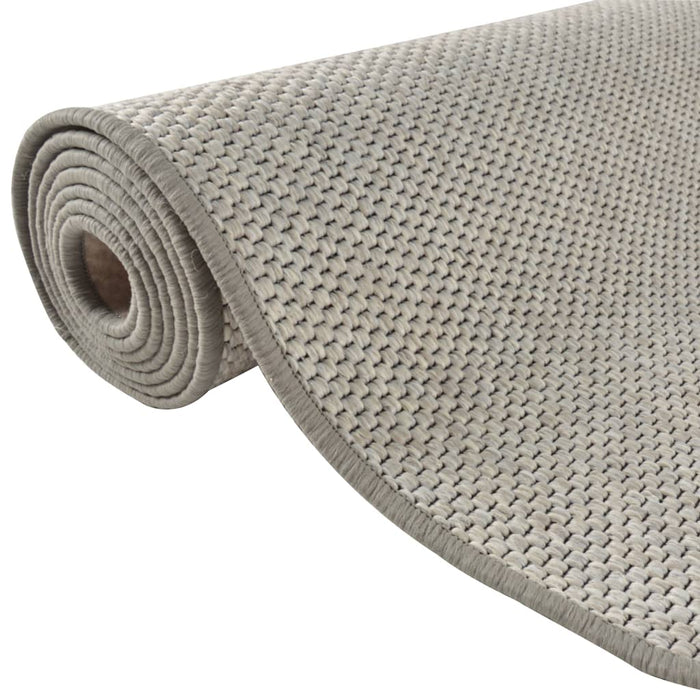 Carpet runner sisal look taupe 80x250 cm