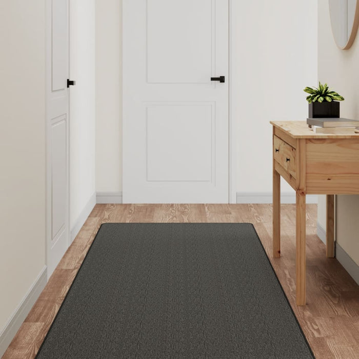 Carpet runner sisal look anthracite 80x250 cm