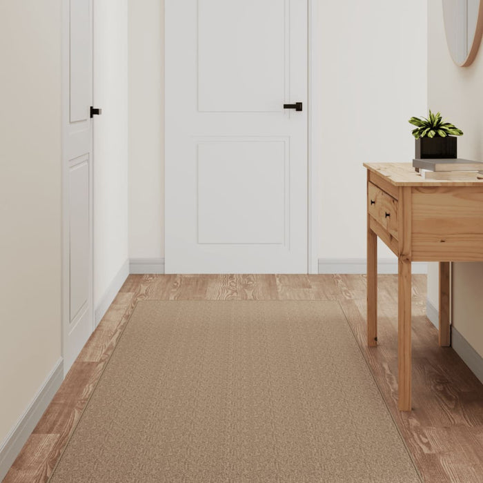 Carpet runner sisal look sand color 80x250 cm