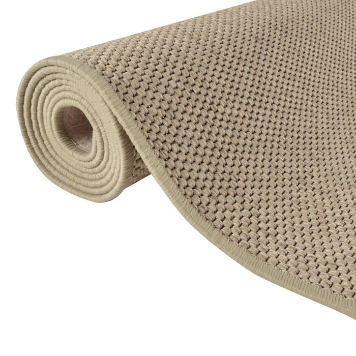 Carpet runner sisal look sand color 80x300 cm