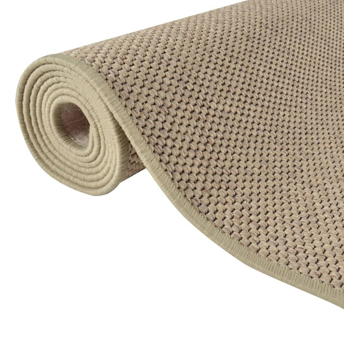 Carpet runner sisal look sand color 80x400 cm