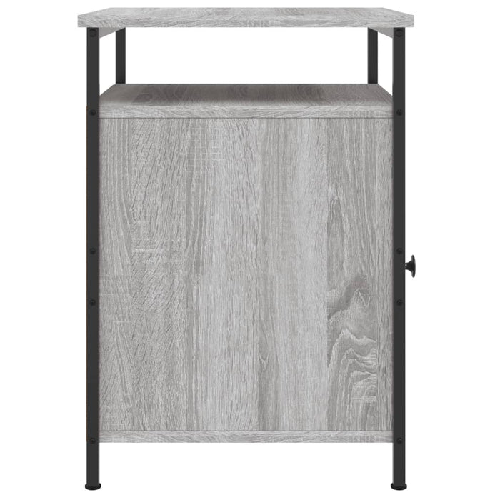 Nachttische 2 Stk. Grau Sonoma 40x42x60 cm Holzwerkstoff