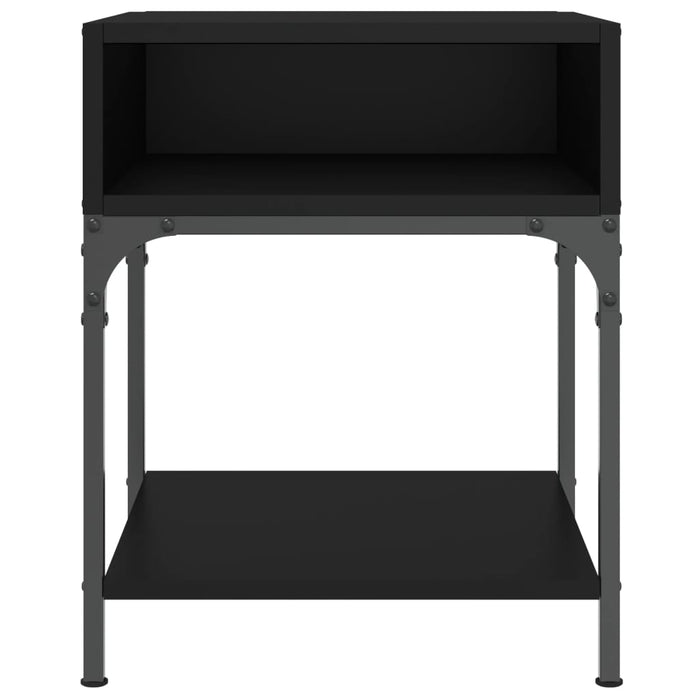 Nachttische 2 Stk. Schwarz 40x41x50 cm Holzwerkstoff