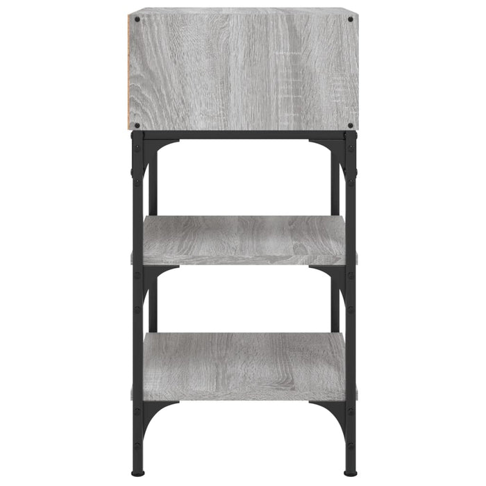 Nachttische 2 Stk. Grau Sonoma 35x34,5x70 cm Holzwerkstoff