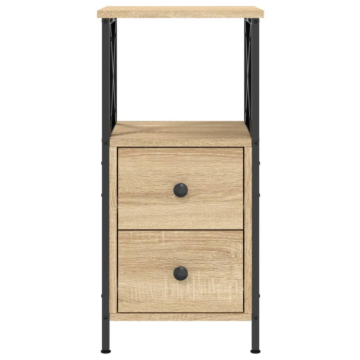 Nachttische 2 Stk. Sonoma-Eiche 34x35,5x70 cm Holzwerkstoff