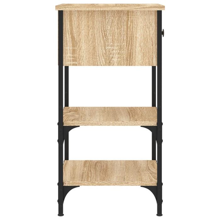 Nachttische 2 Stk. Sonoma-Eiche 34x36x70 cm Holzwerkstoff