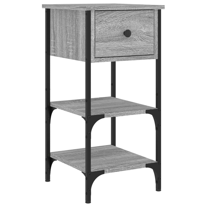 Nachttische 2 Stk. Grau Sonoma 34x36x70 cm Holzwerkstoff