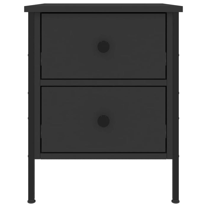 Nachttische 2 Stk. Schwarz 40x42x50 cm Holzwerkstoff