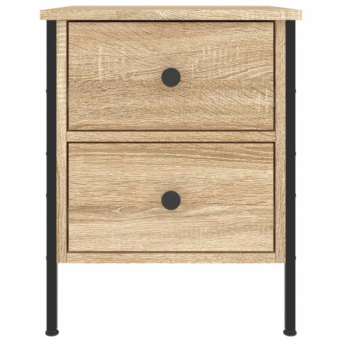 Nachttische 2 Stk. Sonoma-Eiche 40x42x50 cm Holzwerkstoff