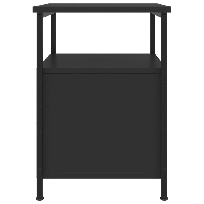 Nachttische 2 Stk. Schwarz 34x35,5x50 cm Holzwerkstoff