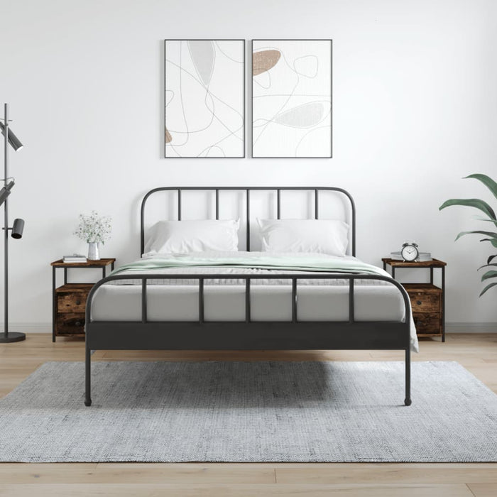 Nachttische 2 Stk. Räuchereiche 34x35,5x50 cm Holzwerkstoff