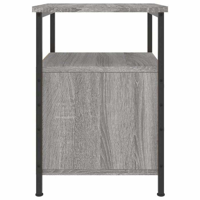 Nachttische 2 Stk. Grau Sonoma 34x35,5x50 cm Holzwerkstoff