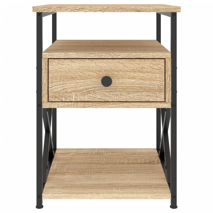 Nachttische 2 Stk. Sonoma-Eiche 40x42x55 cm Holzwerkstoff