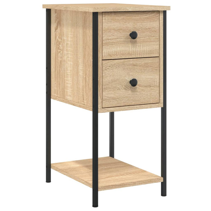 Nachttische 2 Stk. Sonoma-Eiche 32x42x70 cm Holzwerkstoff