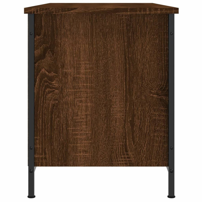 TV cabinet brown oak look 100x40x50 cm wood material