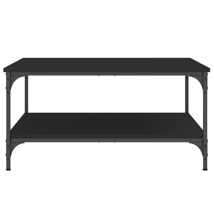 Coffee table black 80x80x40 cm made of wood