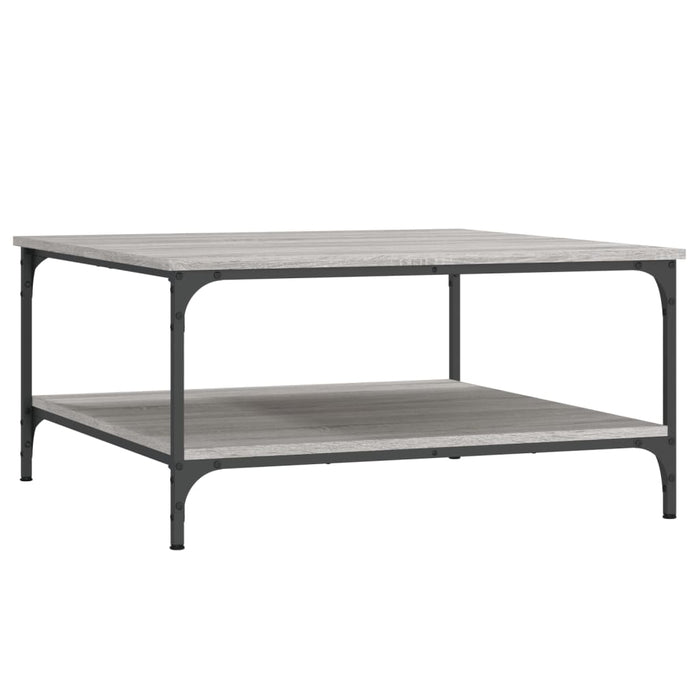 Coffee table gray Sonoma 80x80x40 cm made of wood