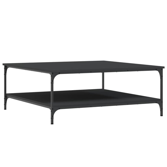 Coffee table black 100x100x40 cm made of wood