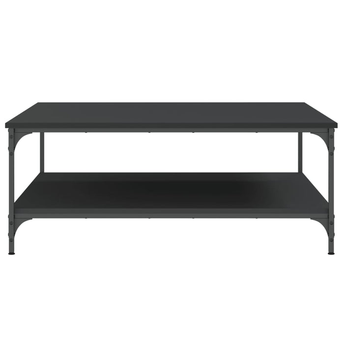 Coffee table black 100x100x40 cm made of wood