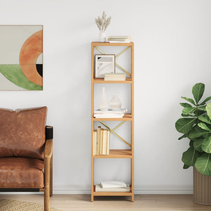 Shelf with 5 shelves 40x30x146 cm solid oak wood