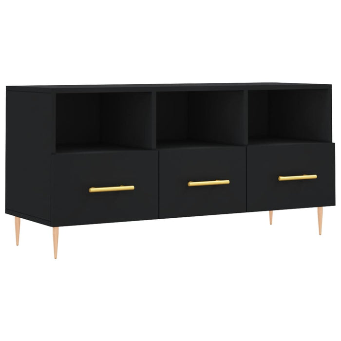 TV-Schrank Schwarz 102x36x50 cm Holzwerkstoff