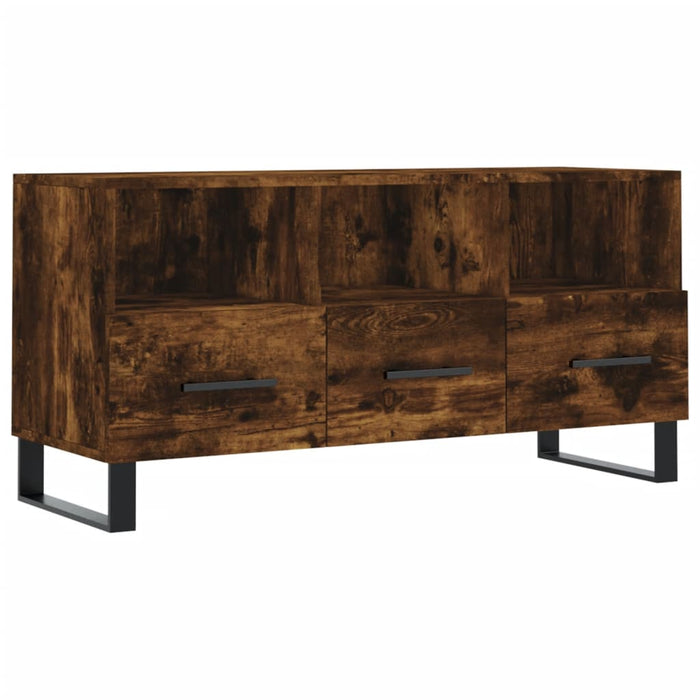TV-Schrank Räuchereiche 102x36x50 cm Holzwerkstoff