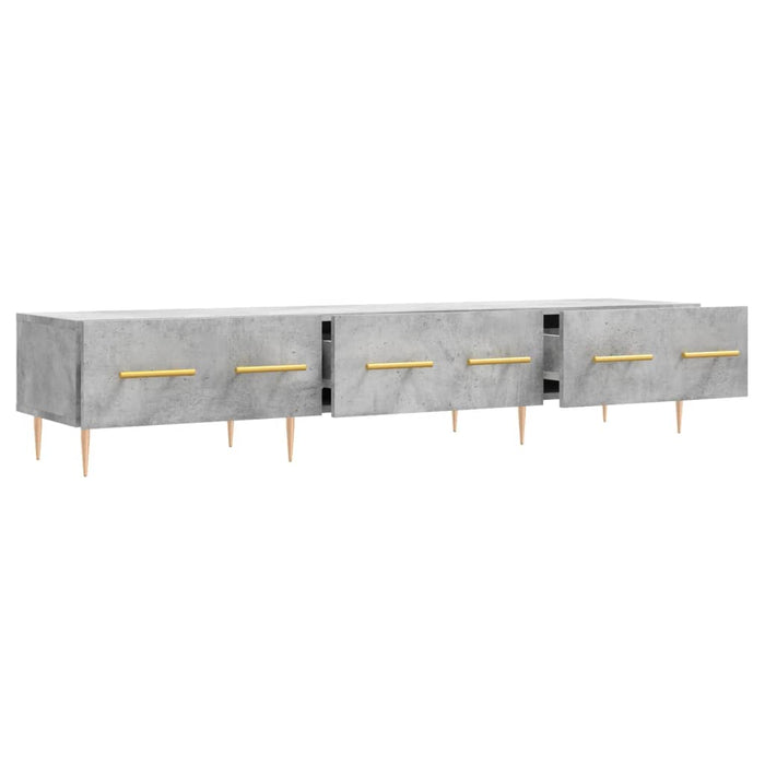 TV-Schrank Betongrau 150x36x30 cm Holzwerkstoff