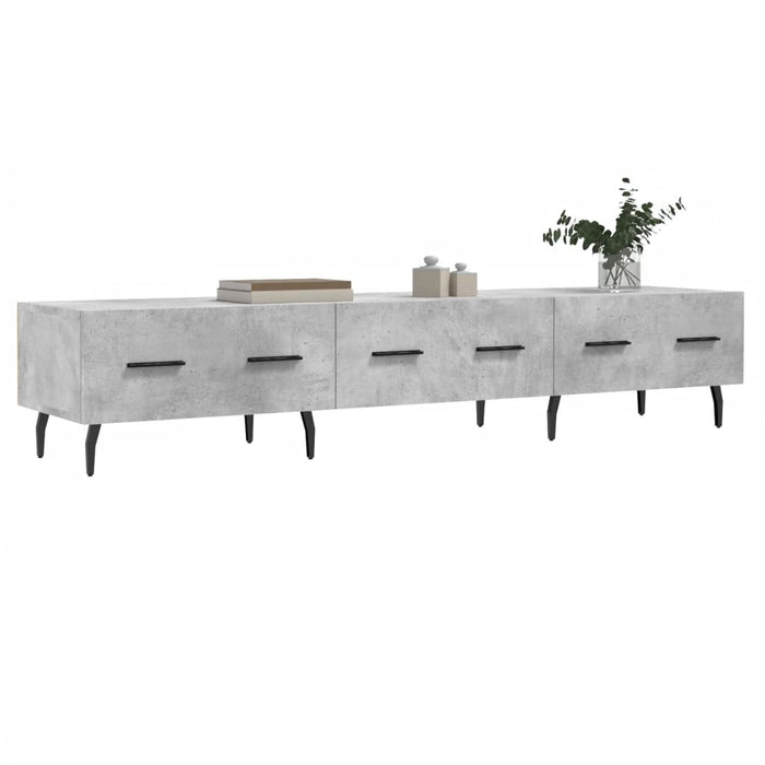 TV-Schrank Betongrau 150x36x30 cm Holzwerkstoff