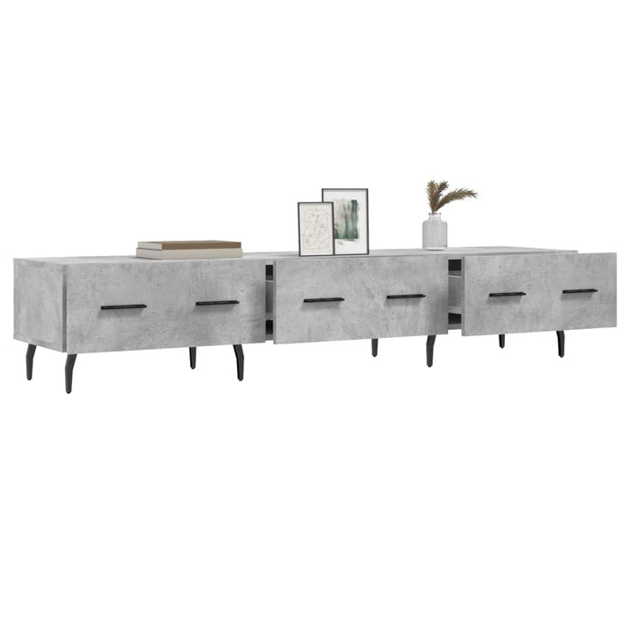 TV-Schrank Betongrau 150x36x30 cm Holzwerkstoff