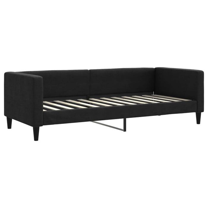 Tagesbett Schwarz 80x200 cm Stoff